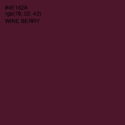 #4E162A - Wine Berry Color Image